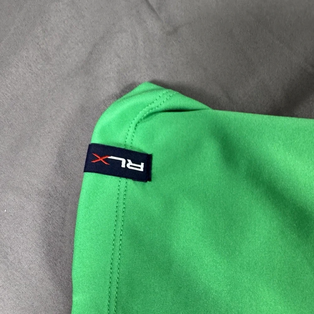 RLX Ralph Lauren Polo Shirt Mens XL Green Short Sleeve Logo